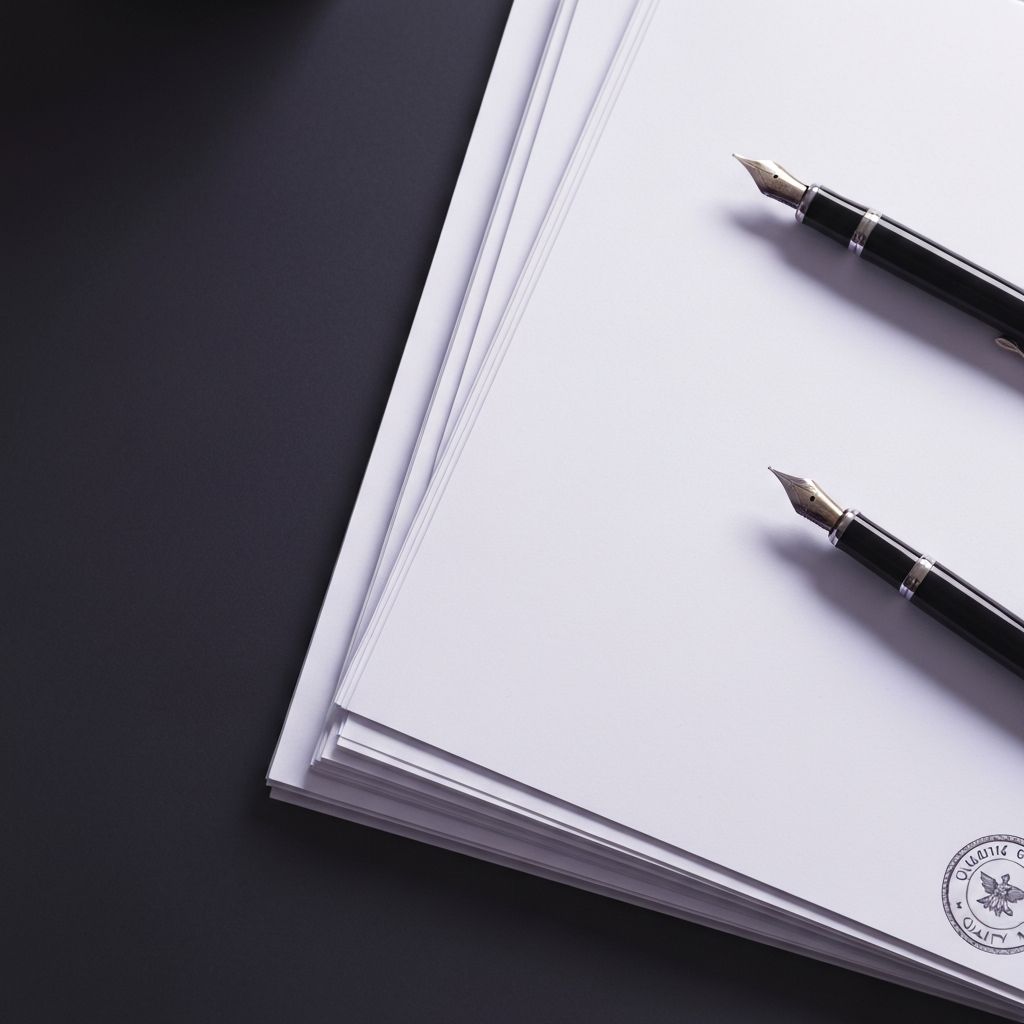 Medical device quality management documentation on a desk